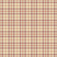 Silk seamless textile tartan, decorative fabric texture background. Reel pattern check plaid in light and red colors. vector