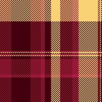 Stylish diagonal plaid pattern in rich burgundy and warm gold tones. Perfect for textile design, fashion, autumnal themes, and website backgrounds. Creates a sophisticated and textured aesthetic. vector