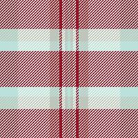 Platform texture pattern tartan, revival seamless background. Cozy check plaid textile fabric in red and white colors. vector