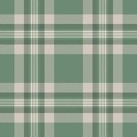 Elegant sage green and beige plaid pattern. Perfect for textile design, apparel, or website backgrounds. This subtle yet stylish design evokes feelings of warmth and comfort. vector