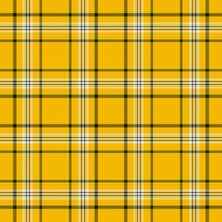 Ornate background pattern textile, mid texture fabric. Linear check plaid tartan seamless in yellow and royal gold colors. vector