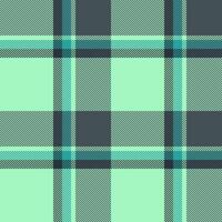 Seamless pastel green and teal plaid pattern. Perfect for textile design, fashion, apparel, or website backgrounds. Modern and stylish geometric texture with a subtle, fresh feel. vector