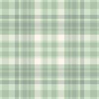 Elegant sage green and white plaid pattern. Perfect for textile design, fashion, home decor, or website backgrounds. This subtle yet stylish texture evokes feelings of calm and sophistication. vector
