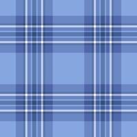 Intense texture background check, horizontal pattern textile. Oriental seamless tartan plaid fabric in blue and light colors. vector