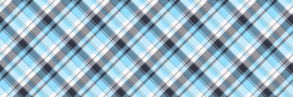 Messy check tartan, paint pattern texture fabric. Podium seamless background plaid textile in cyan and grey colors. vector
