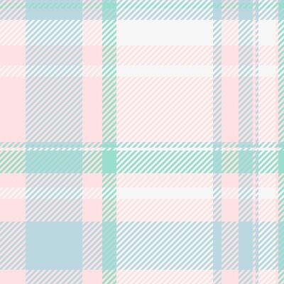 Kilt textile seamless tartan, retro check pattern. Workshop background plaid texture fabric in misty rose and white colors.
