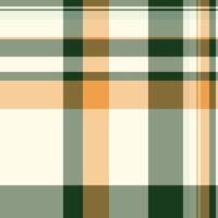 20s check texture background, pixel pattern fabric tartan. Product seamless plaid textile in pastel and orange colors. vector