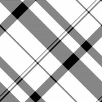 Stylish black, white, and gray diagonal plaid pattern. Perfect for textile design, website backgrounds, or modern graphic projects. vector