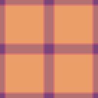 Small fabric plaid , december tartan pattern background. Oriental textile seamless texture check in red and orange colors. vector