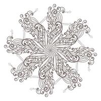 Ornament beautiful card with mandala. Geometric circle element vector