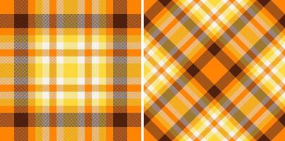 Seamless tartan fabric of plaid texture background with a textile check pattern. Set in favorite colors. Thanksgiving fashion for a cozy celebration. vector