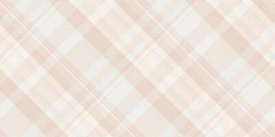 Tissue background tartan seamless, website plaid check texture. Row pattern textile fabric in light and white colors. vector