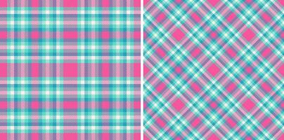 fabric textile of texture pattern check with a background plaid tartan seamless. Set in kids colors. Modern carpet trends. vector