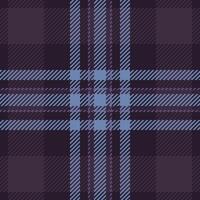 Elegant purple and blue plaid pattern. Perfect for textile design, apparel, websites, or as a stylish background. This seamless texture evokes feelings of sophistication and warmth. vector