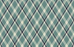 Elegant diagonal plaid pattern in muted teal, cream, and gray tones. Perfect for textile design, website backgrounds, or stationery. vector