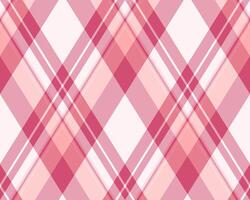 Elegant pink and white diagonal plaid pattern. Perfect for textile design, fashion, branding, or website backgrounds. This seamless texture evokes a feeling of softness and sophistication. vector