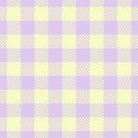 Pastel purple and yellow gingham check pattern. Perfect for backgrounds, textiles, scrapbooking, or springsummer designs. Soft, delicate aesthetic. vector