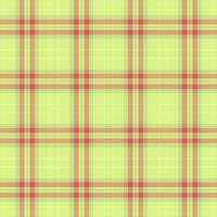 Delicate tartan seamless fabric, gentleman plaid background. Website textile pattern check texture in lime and orange colors. vector