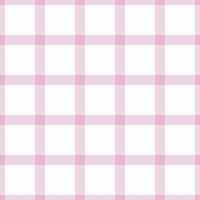 Plain tartan texture textile, quilt seamless background. Panjabi pattern check fabric plaid in light and white colors. vector