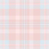 Delicate pastel pink and blue plaid pattern. Subtle texture and soft colors evoke feelings of serenity and femininity. Perfect for backgrounds, textile designs, or feminine branding. vector