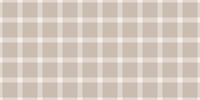 Elegant neutral beige and white plaid pattern. Perfect for website backgrounds, textile designs, or crafting projects. Subtle texture adds visual interest. Clean, simple, and versatile. vector