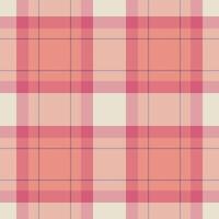Subtle peach and rose plaid pattern. Perfect for backgrounds, textiles, or packaging design. Evokes a feeling of warmth and gentle sophistication. vector