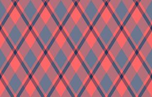 Stylish coral and slate blue diagonal plaid pattern. Perfect for textile design, fashion, website backgrounds, or any project needing a modern, geometric textile feel. Highresolution seamless repeat. vector