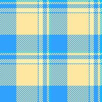 Vibrant pastel blue and yellow plaid pattern. Perfect for textile design, website backgrounds, or summerthemed projects. This cheerful, seamless texture evokes feelings of warmth and optimism. vector