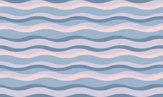 Serene pastel blue and pink wavy stripes pattern. Perfect for website backgrounds, textile designs, or social media graphics. A calming and stylish abstract design. vector