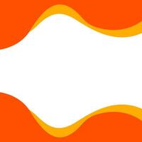 Abstract wave frame background design vector