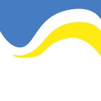 Abstract Curve Element Corner Border, Gradient Wave Decoration. vector