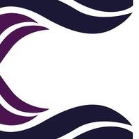 the top and bottom wave frames vector