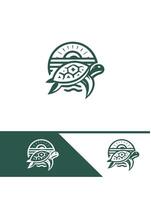 Turtle Tracks Turtle logo vector