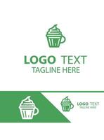 Crust Cream pastry logo vector