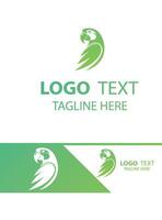 Winged Twilight parrot Logo vector