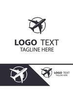 Sky Edge plane logo vector