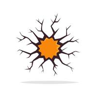 Illustration Crackle effect vector