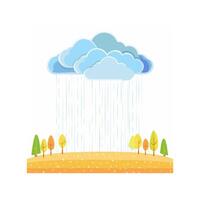 Illustration Color rain vector