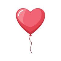 Heart shaped balloon vector