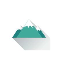 Illustration Mountain shadow vector