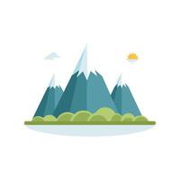 Illustration Mountain range vector