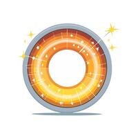 Illustration Spark circle vector