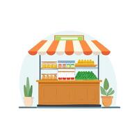 Illustration Store counter vector