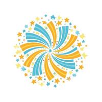 Illustration Spiral firework vector