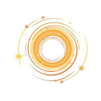 Illustration Spark spiral vector