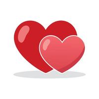 hearts side by side vector
