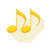 Two musical notes vector