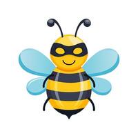 Bee with Theater Mask vector