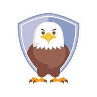 Bald Eagle with Shield vector