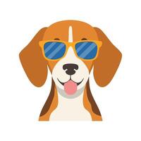 Beagle with Sunglasses vector